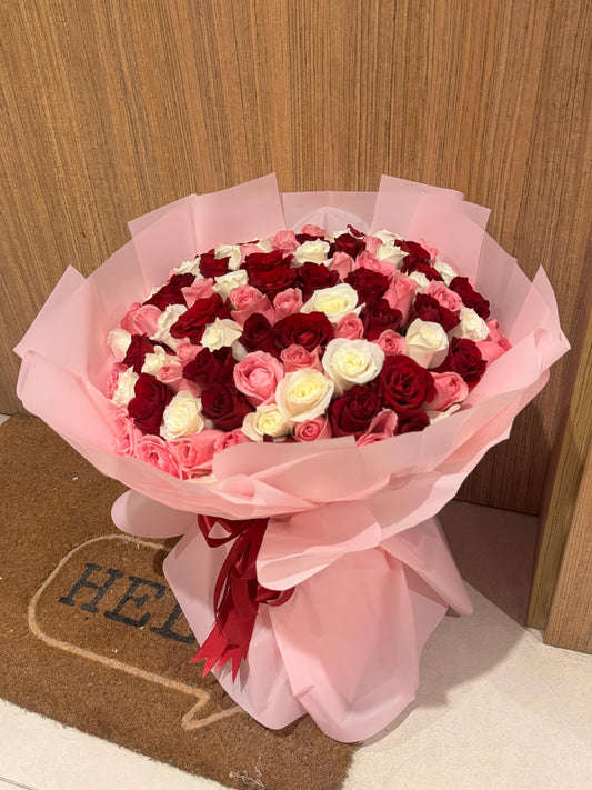 100 Mix Roses